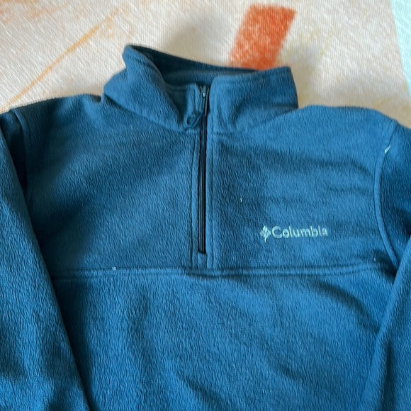 Navy Columbia quarter zip fleece - Picture 1 of 2
